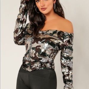 CAMO Sequin Jacket